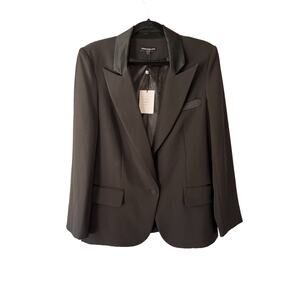 GENERATION LOVE Revolve Cori Tuxedo Blazer Women's Black Size L NWT